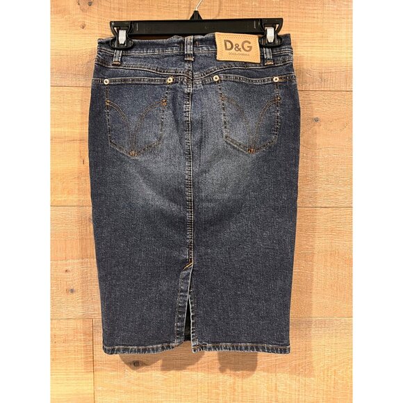DOLCE & GABBANA DENIM PENCIL SKIRT SIZE 26 - Picture 1 of 13